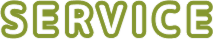 英語のSERVICE